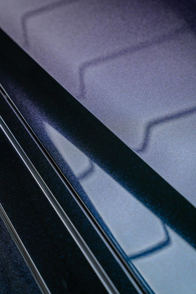 Close-up of diamond metallic full car PPF coverage on Audi RS6